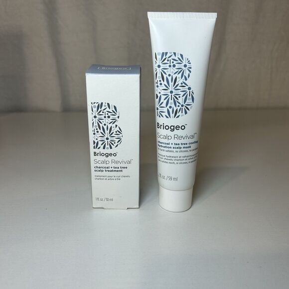 Briogeo Scalp Revival Duo Charcoal + Tea Tree Scalp Treatment Scalp Mask New - Picture 1 of 6